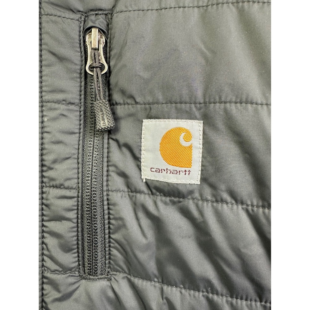 Carhartt Rain Defender Mens 2XL Relaxed Fit Quilted Jacket Gray OJ2208-M BCS - Picture 6 of 16